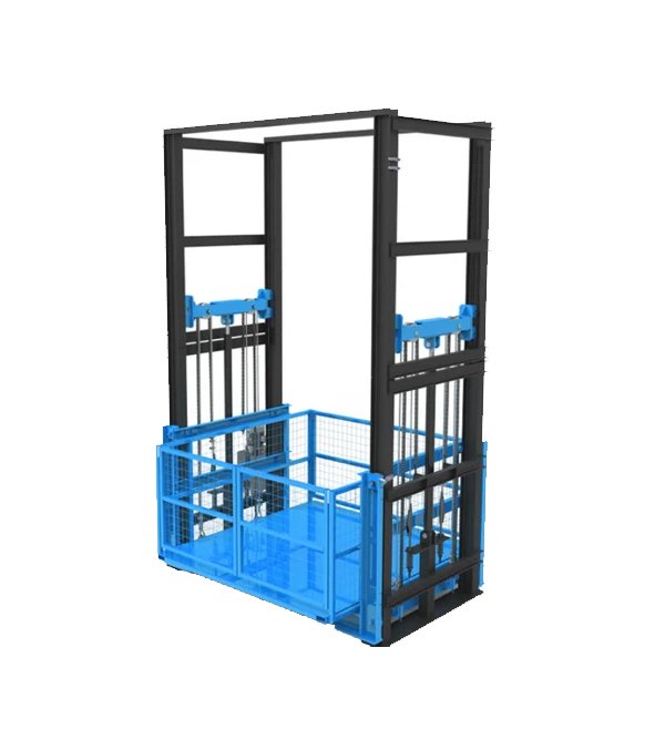 Double Mast Mild Steel Industrial Elevators